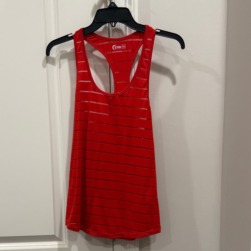 Stylish Red Striped Women's Tank Top